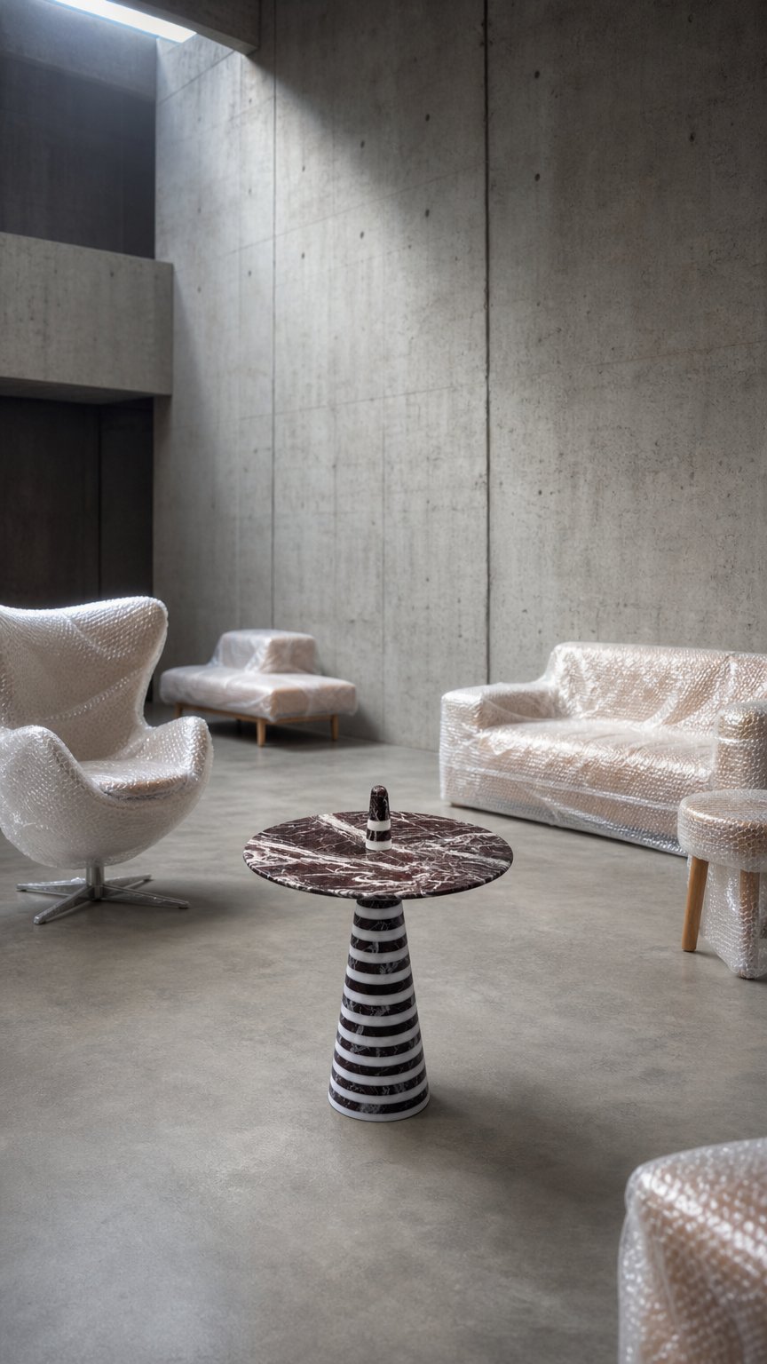 AI product shot of TEMPO coffee table