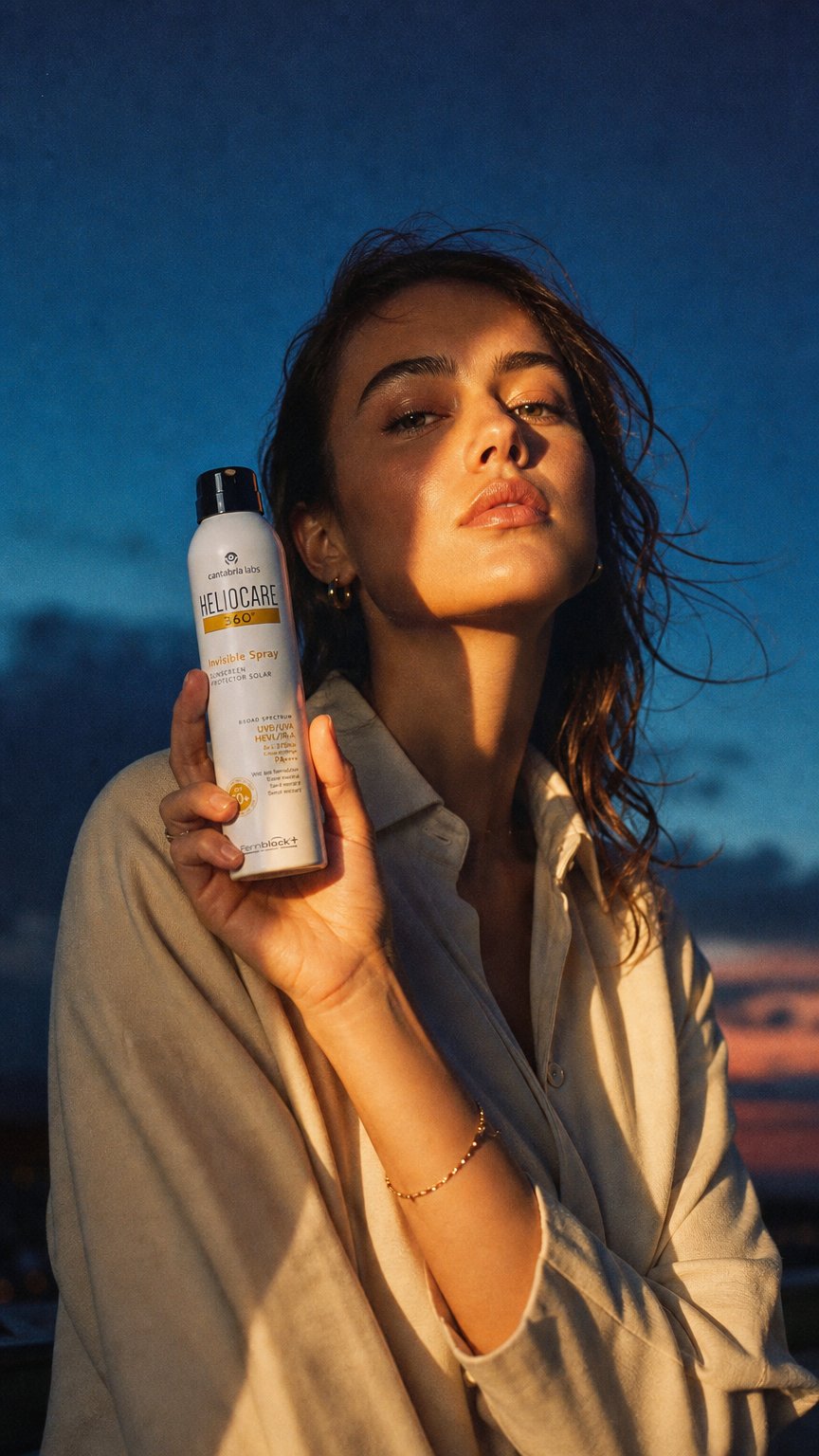 AI product shot of HELIOCARE 360 Invisible Spray SPF 50+
