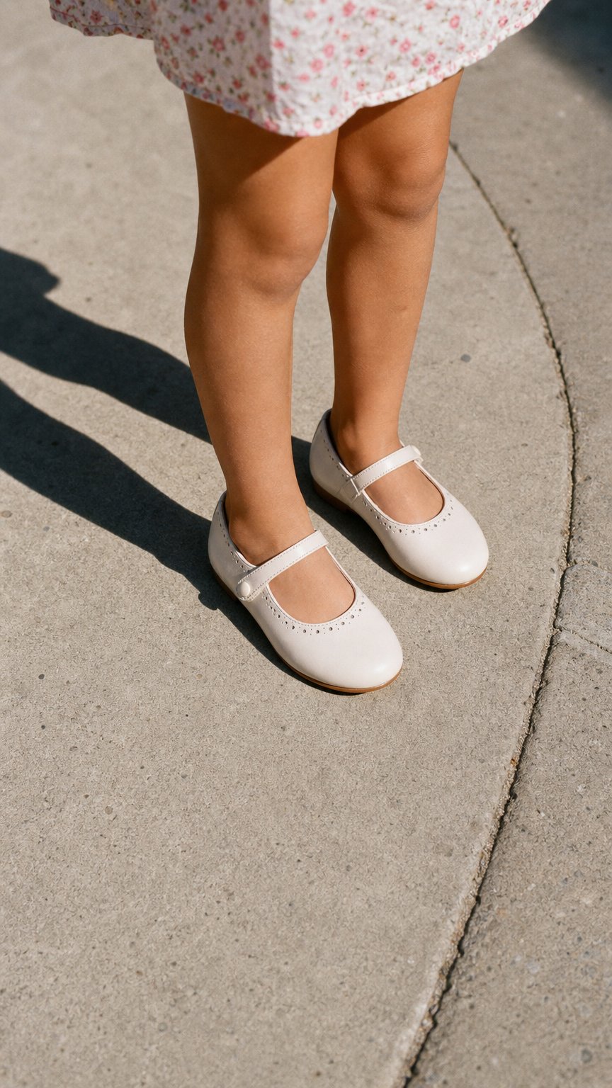 AI product shot of Bloom Perforated Mary Jane