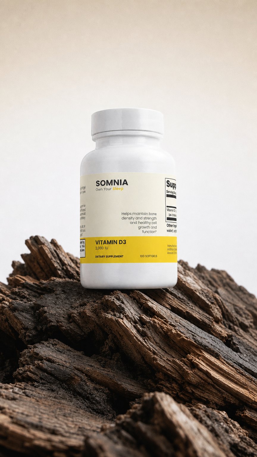 AI product shot of Vitamin D3 2,000 IU