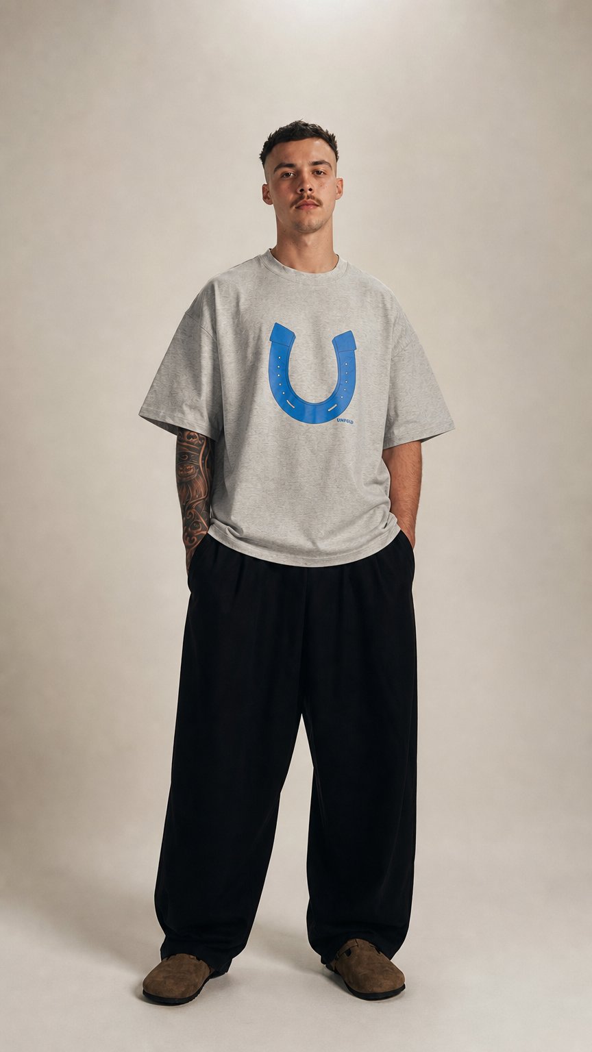 AI product shot of Grey Classic Tee