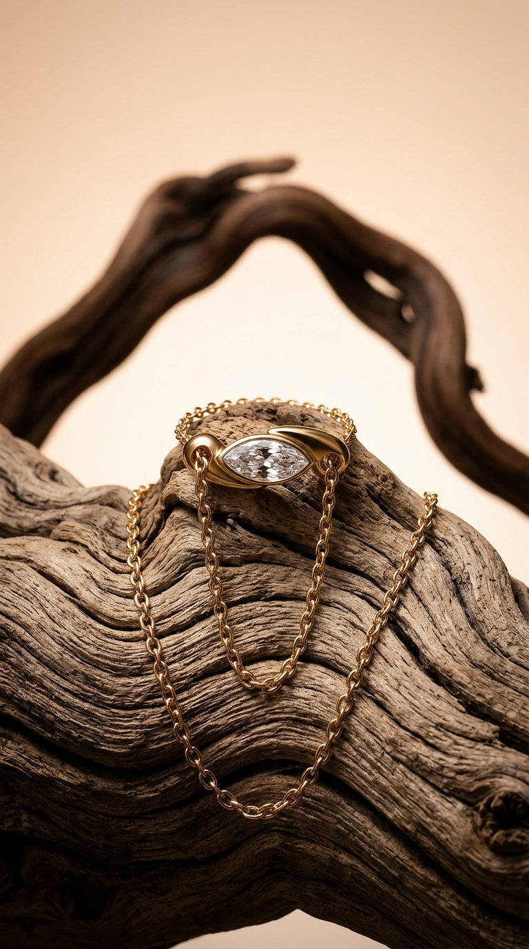 AI product shot of OJO 2-IN-1 RING IN STERLING SILVER