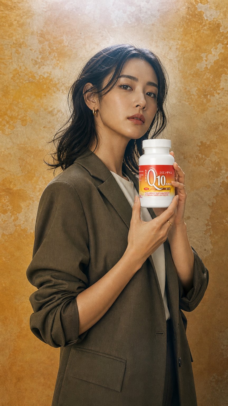 AI product shot of Q10膠原蛋白膠囊