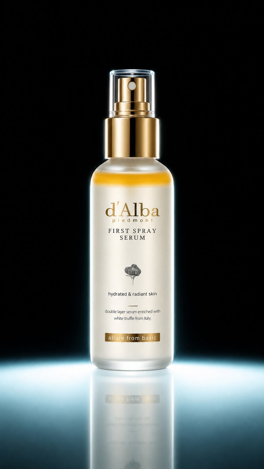 AI product shot of ホワイトトリュフ ファーストスプレーセラム (50ml/100ml)