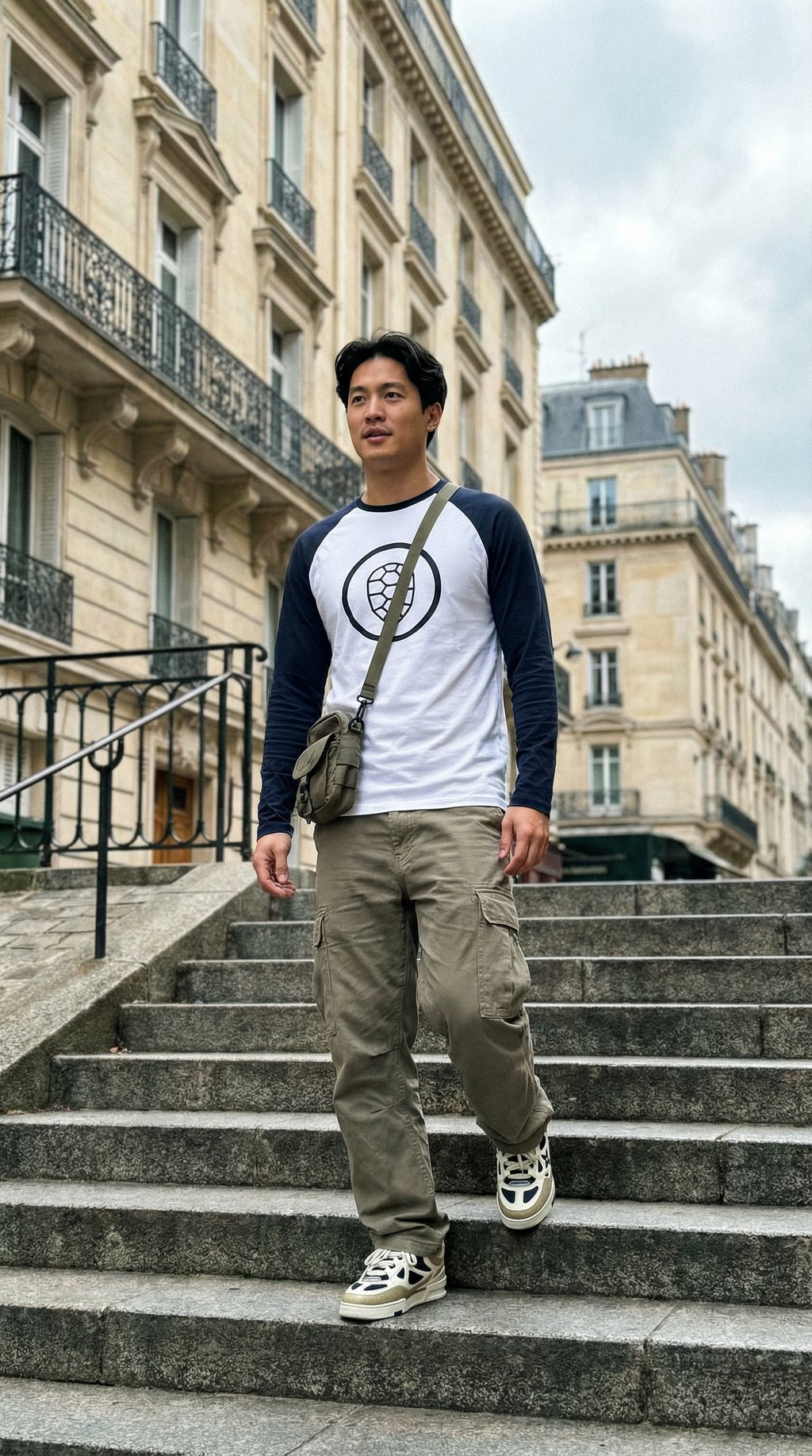 AI product shot of ONETURTLE Baseball T-shirt
