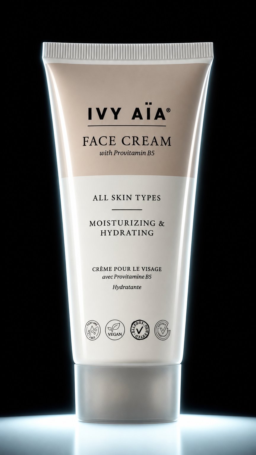 AI product shot of Face Cream with ProVitamin B5
