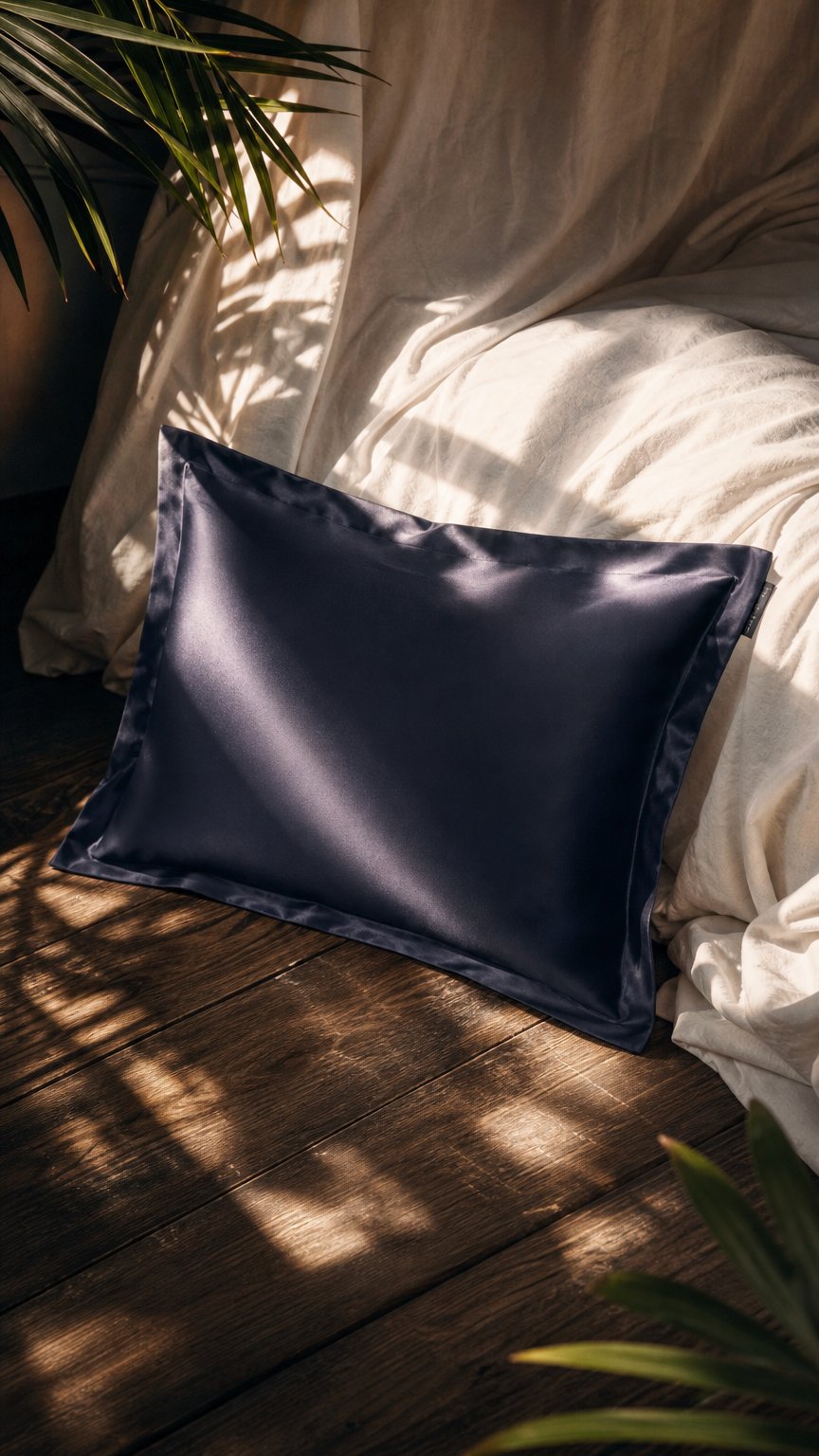 AI product shot of Silke Putetrekk Mørk Grå