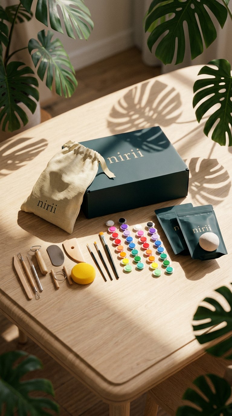 AI product shot of The Air Dry Clay Kit, Duo