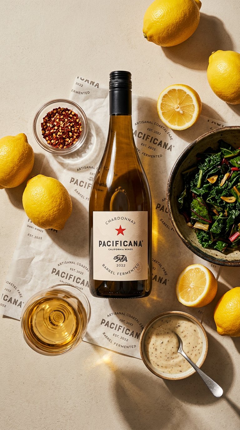 AI product shot of 2022 Pacificana® Chardonnay