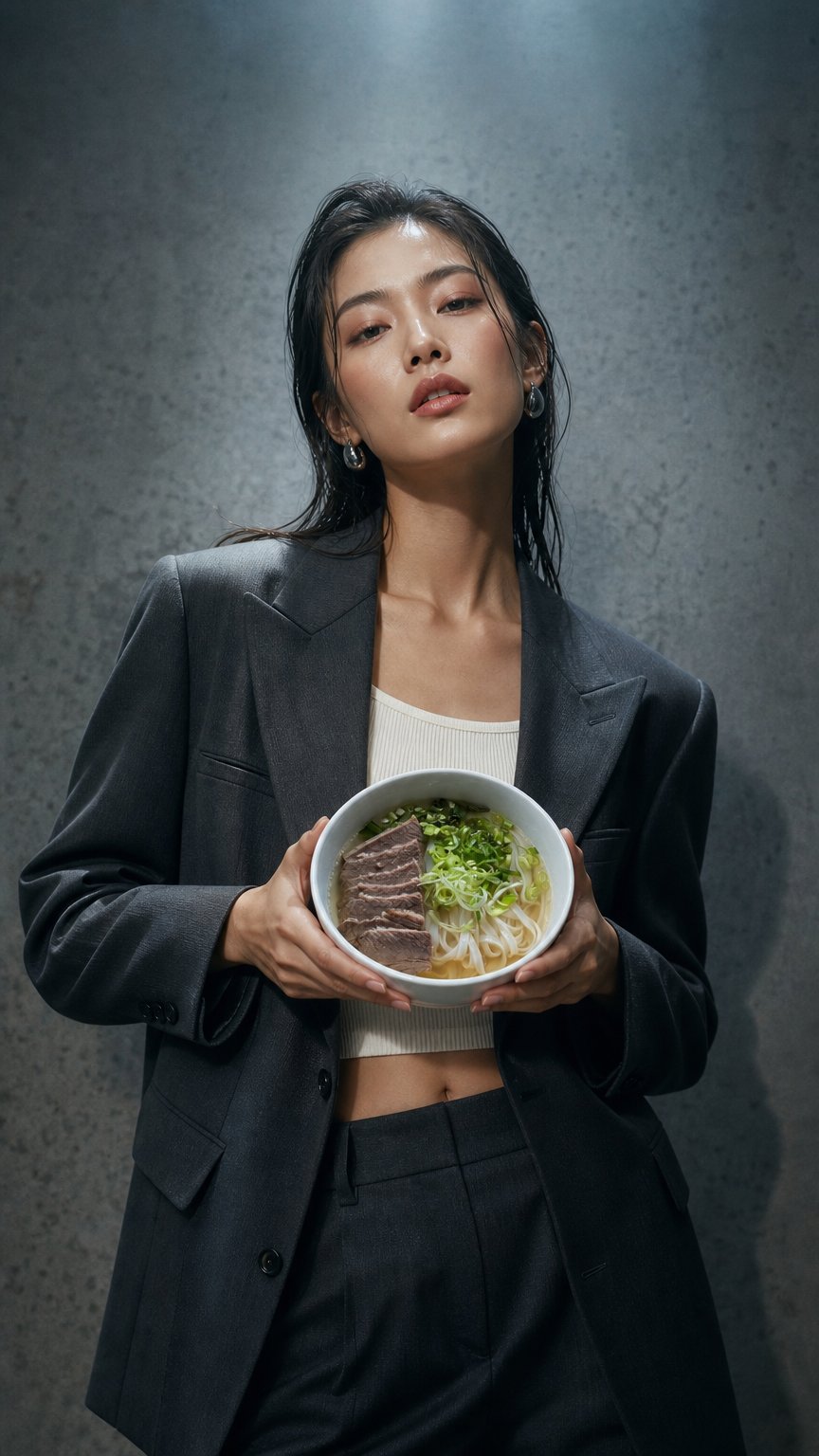 AI product shot of Phở Bò - Rind