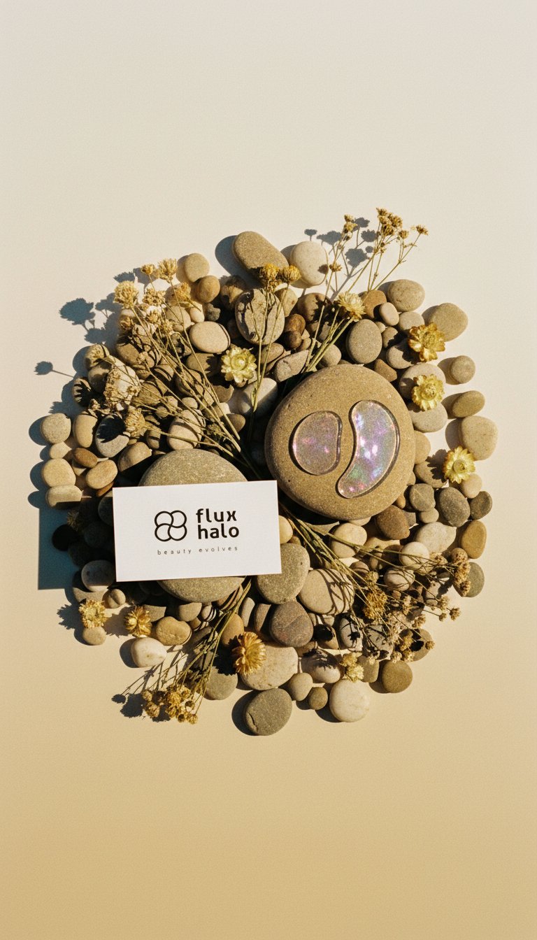 AI product shot of Flux Halo Forehead Line & Wrinkle Smoothing Patches - Evolved Radiance Collection