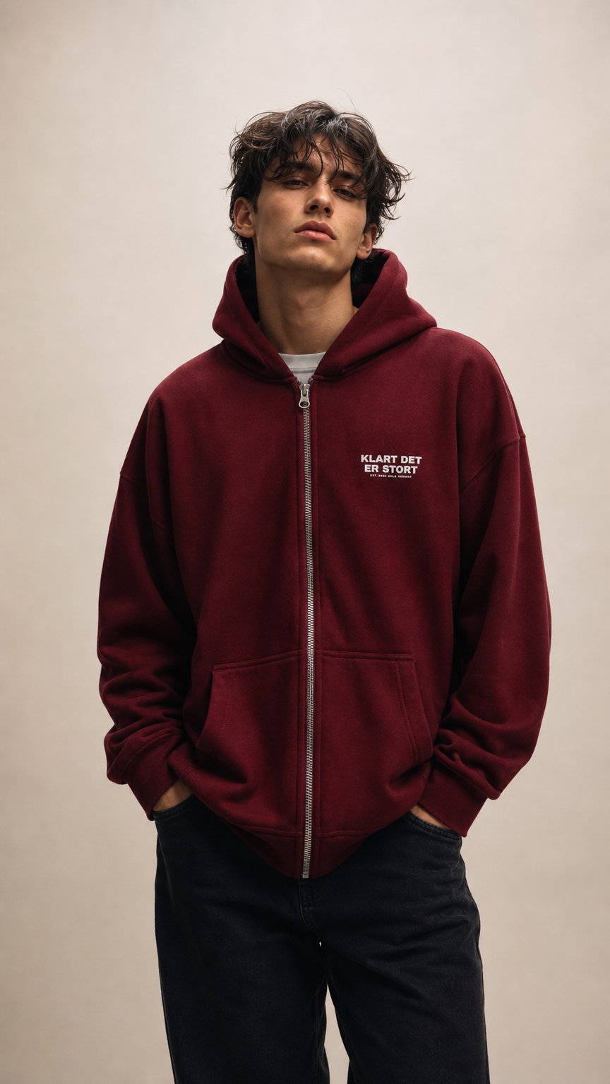 AI product shot of THE VM HOODIE - PREORDER