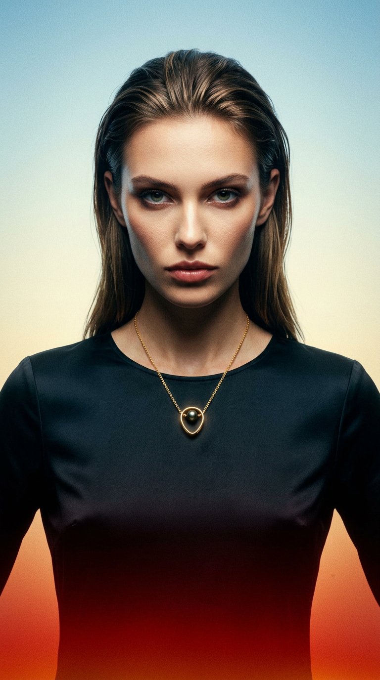 AI product shot of Moana Drop Necklace