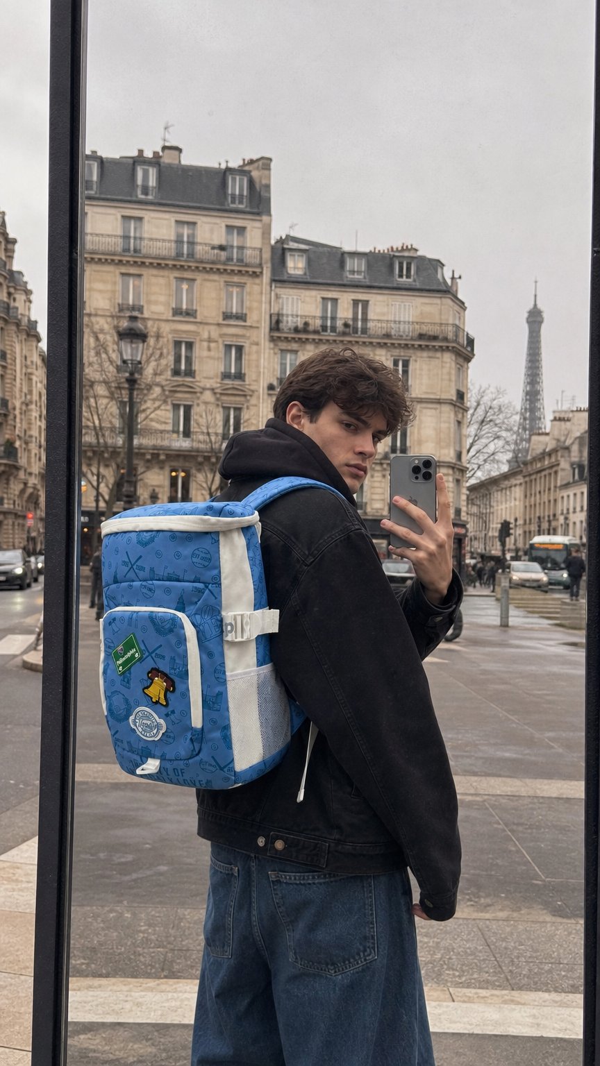 AI product shot of Philadelphia Baseball Backpack