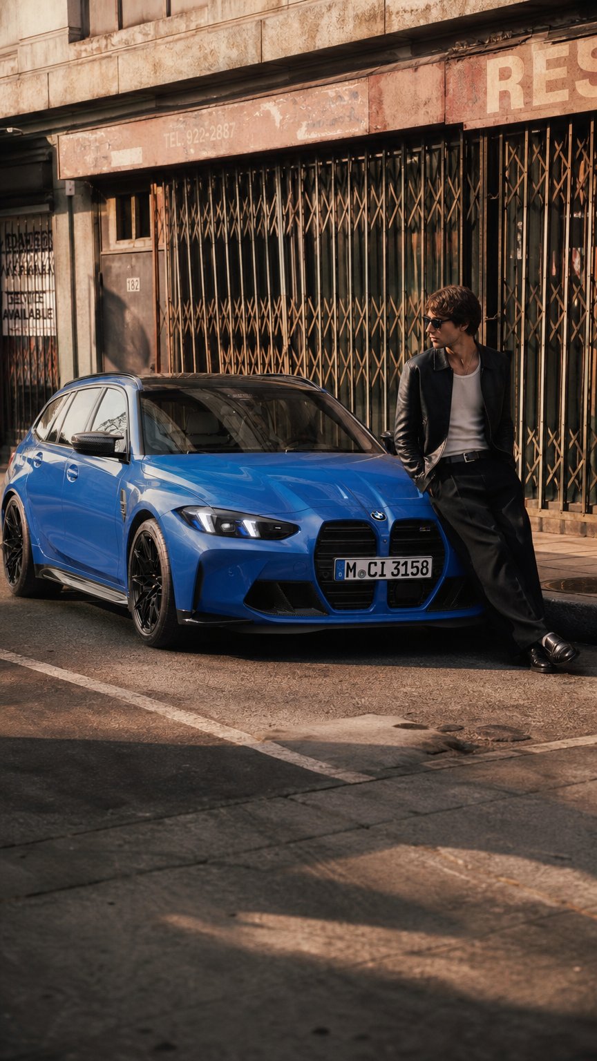 AI product shot of BMW M3 Competition M xDrive Touring