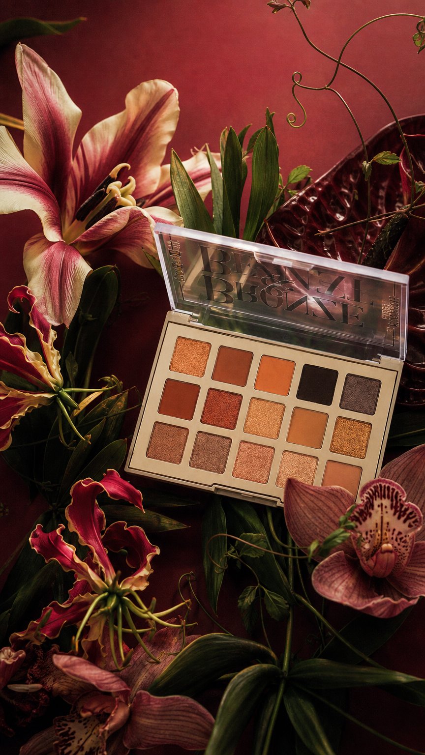 AI product shot of Max Touch Bronze & Beauty Eyeshadow Palette (15 Colours) MT-2575