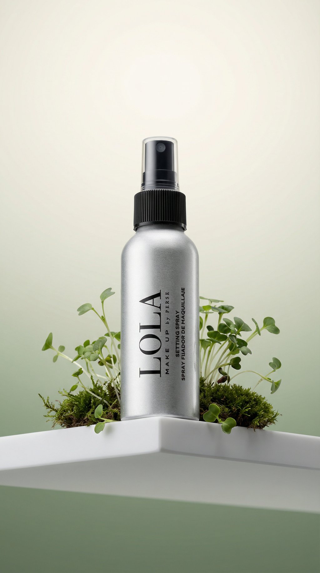 AI product shot of Setting Spray Natural Makeup by LOLA - Vegan Friendly