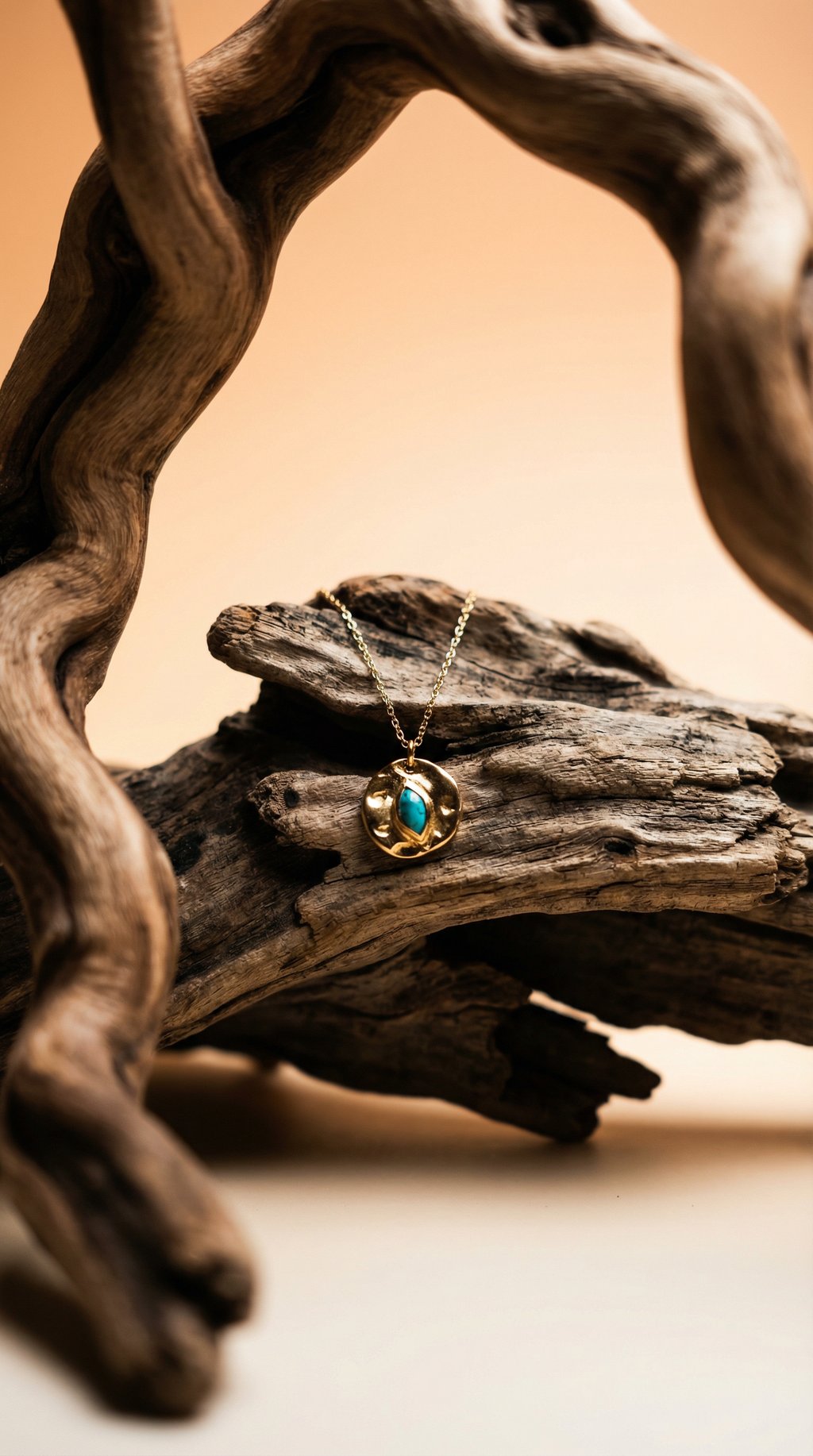 AI product shot of V.4 Turquoise Necklace