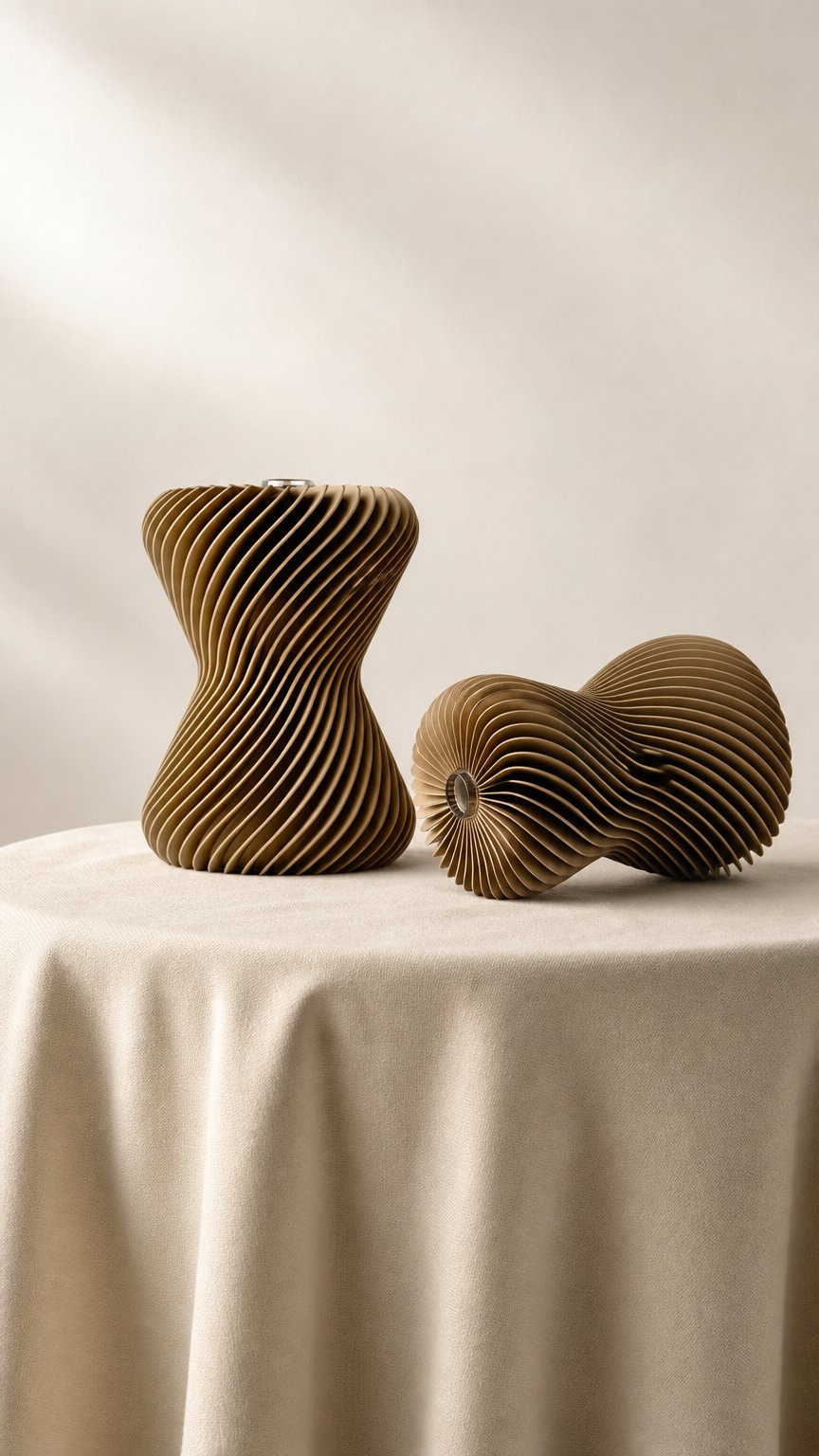 AI product shot of Narrow Vase_H125