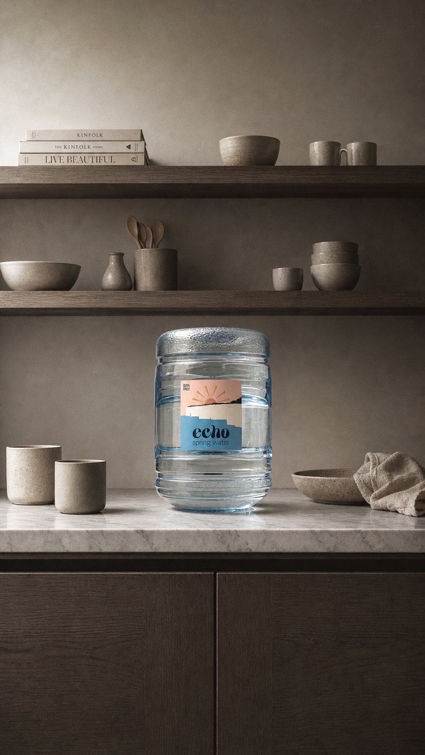 AI product shot of Water Barrel