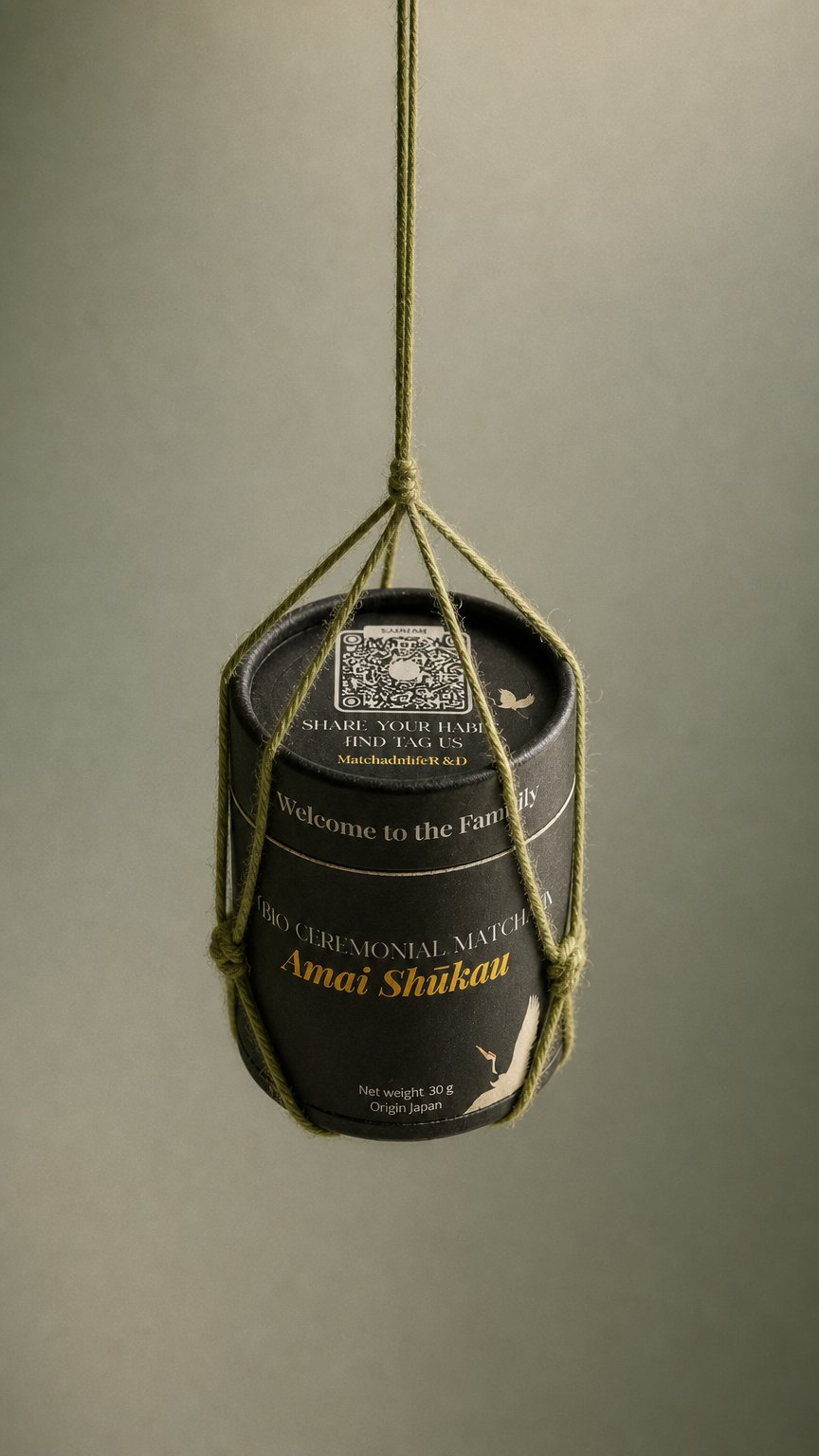 AI product shot of Bio Ceremonial Matcha - Amai Shūkan (DE-ÖKO-006)