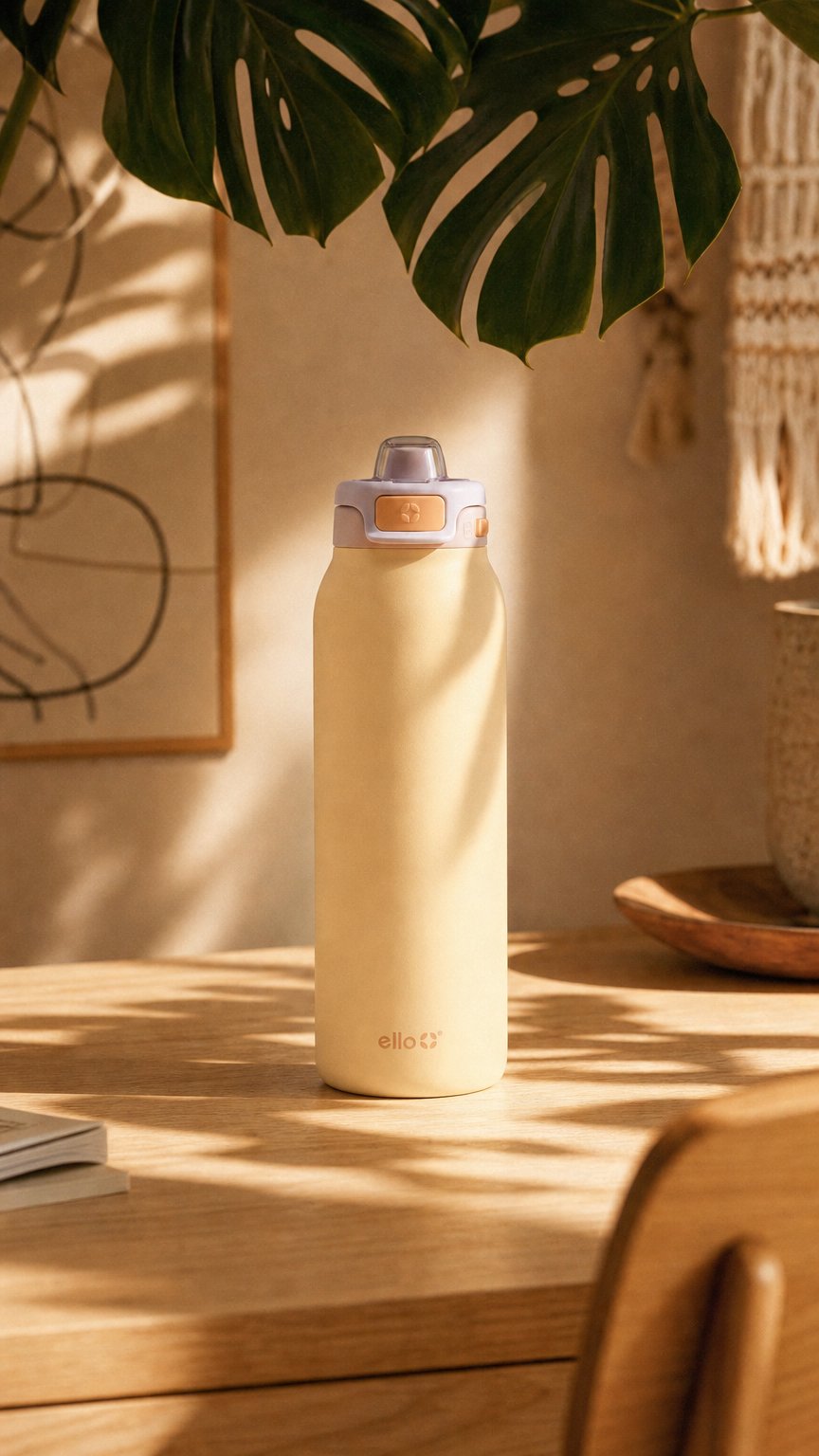 AI product shot of Pop & Fill Stainless Steel Water Bottle