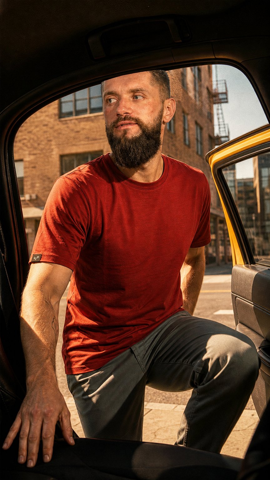 AI product shot of Merino T-Shirt - NOTUS - 100% Merinowolle