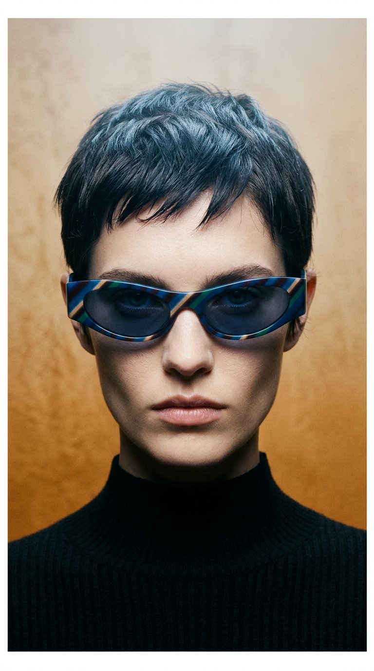 AI product shot of Flash Slim Cateye sunglasses