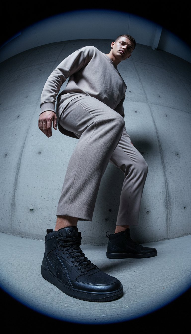AI product shot of Apex Sneakers Black - Unisex Motorcycle Sneakers