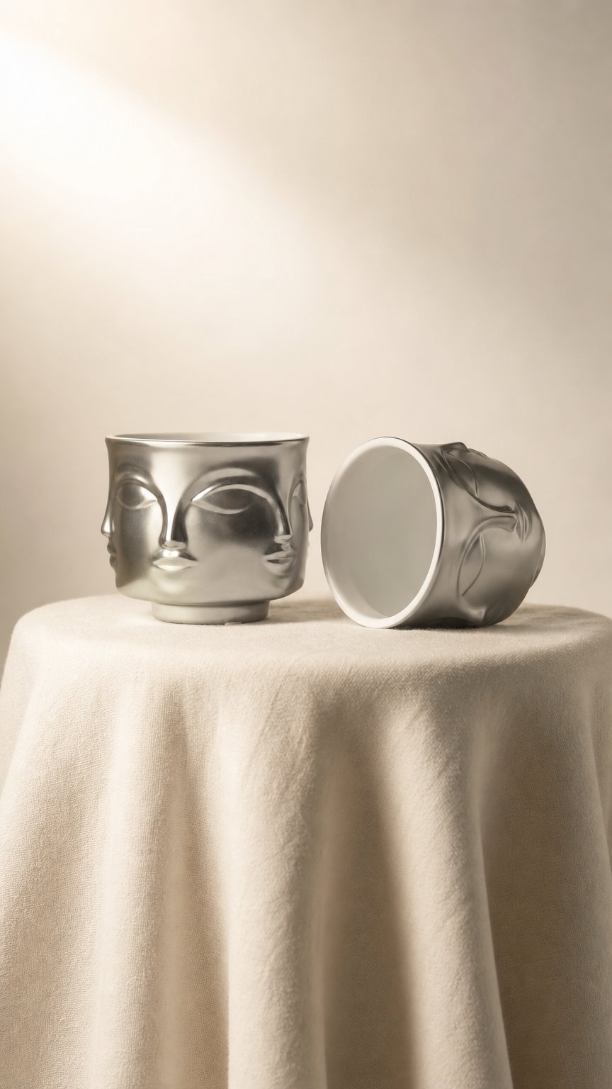 AI product shot of Pulchra Soy Coconut Candles