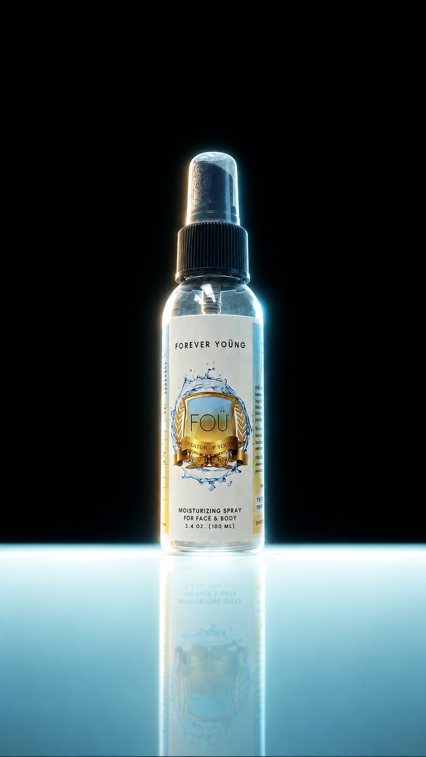 AI product shot of FOÜ Moisturizing Spray