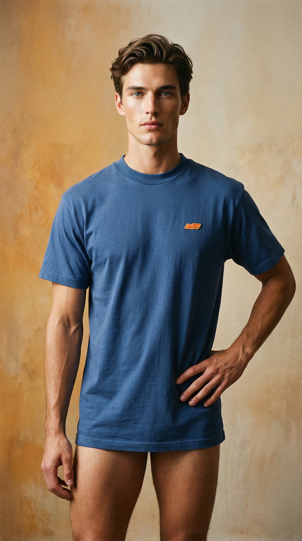 AI product shot of RE.ELSK 11062 | ELSK TECH PCH AGNES WOMEN'S TEE | VINTAGE INDIGO