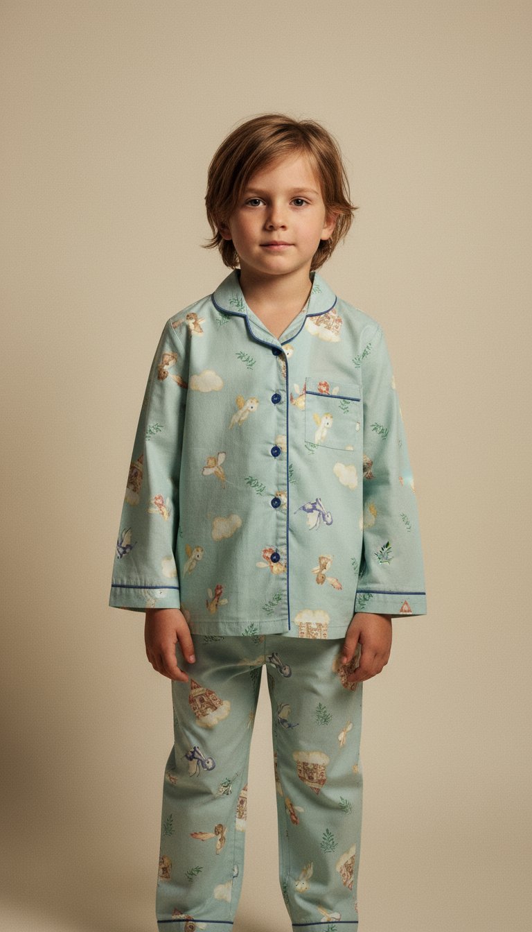 AI product shot of Petite Royale Dragon Pyjama Set