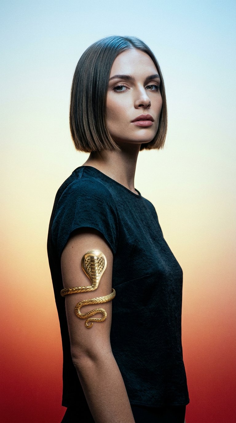 AI product shot of Cleopatra Armulet