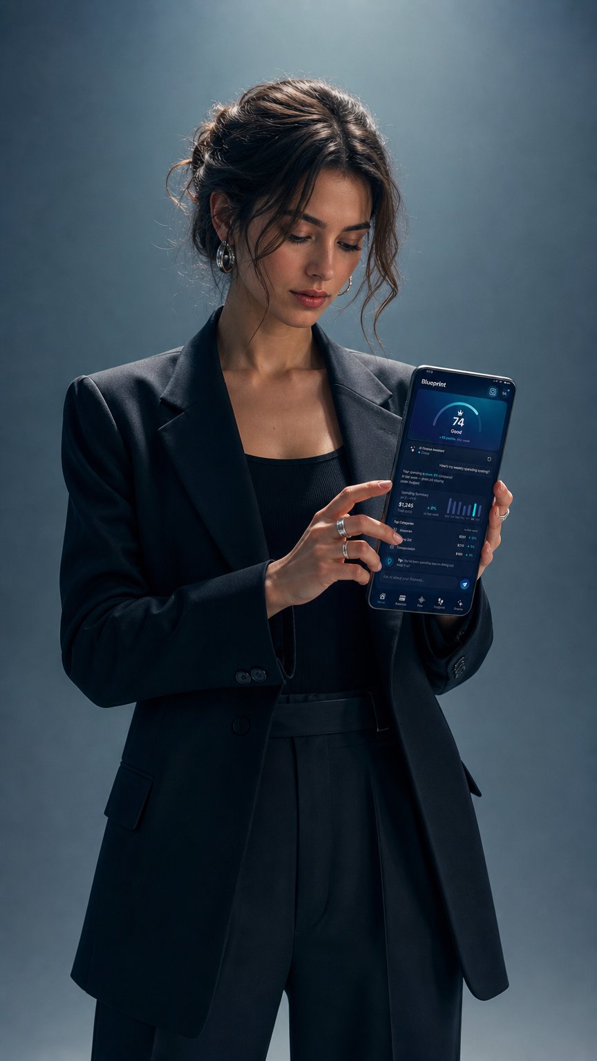 AI product shot of Blueprint Finance App
