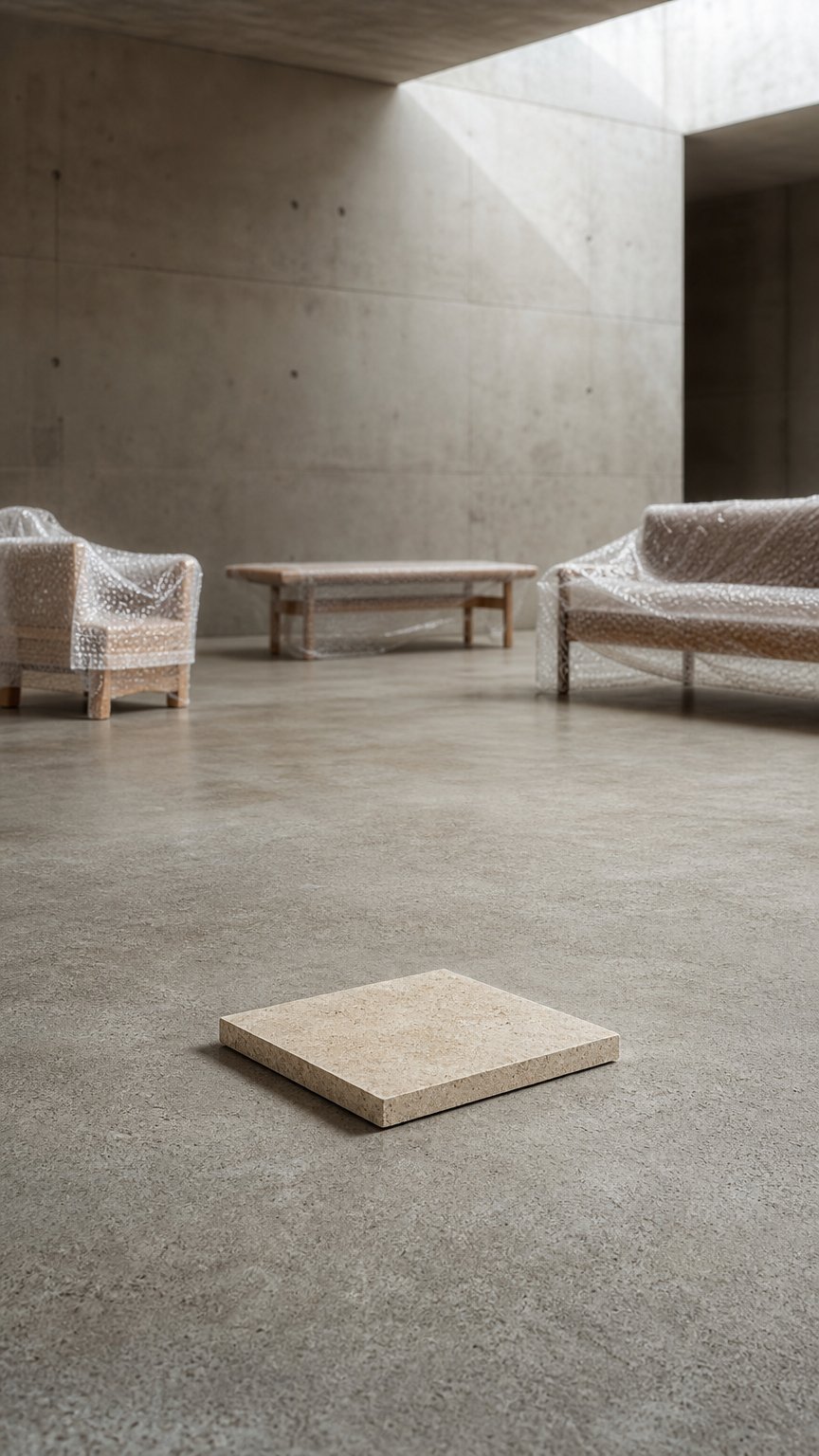 AI product shot of Travertine Crema