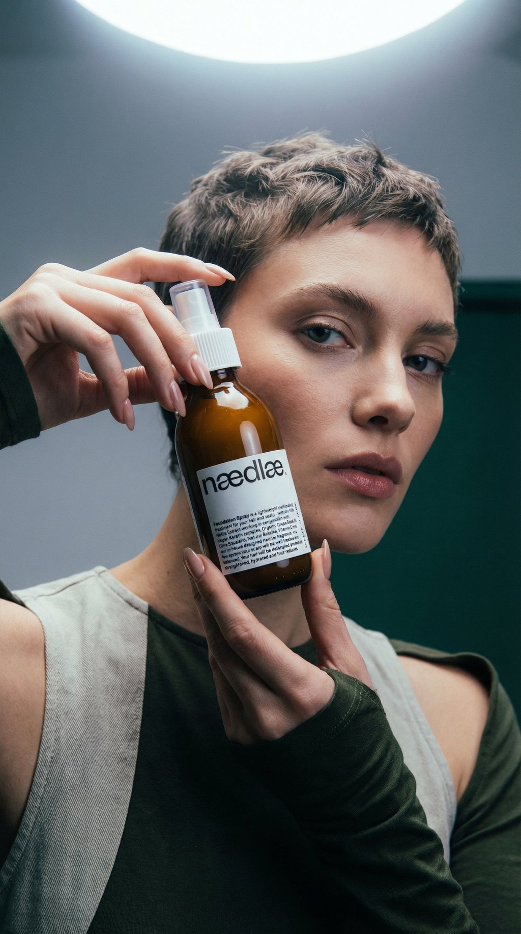 AI product shot of Foundation Spray – Natural Leave In Conditioner Spray