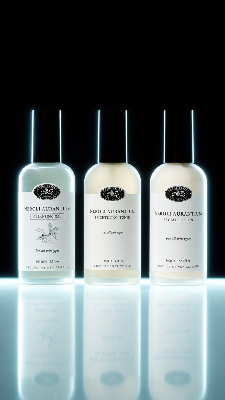 AI product shot of Neroli Aurantium Trio