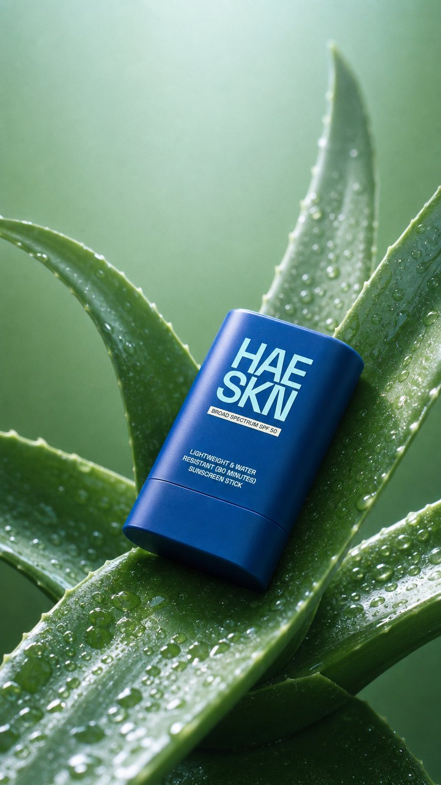 AI product shot of HAESKN Sunscreen Stick SPF 50