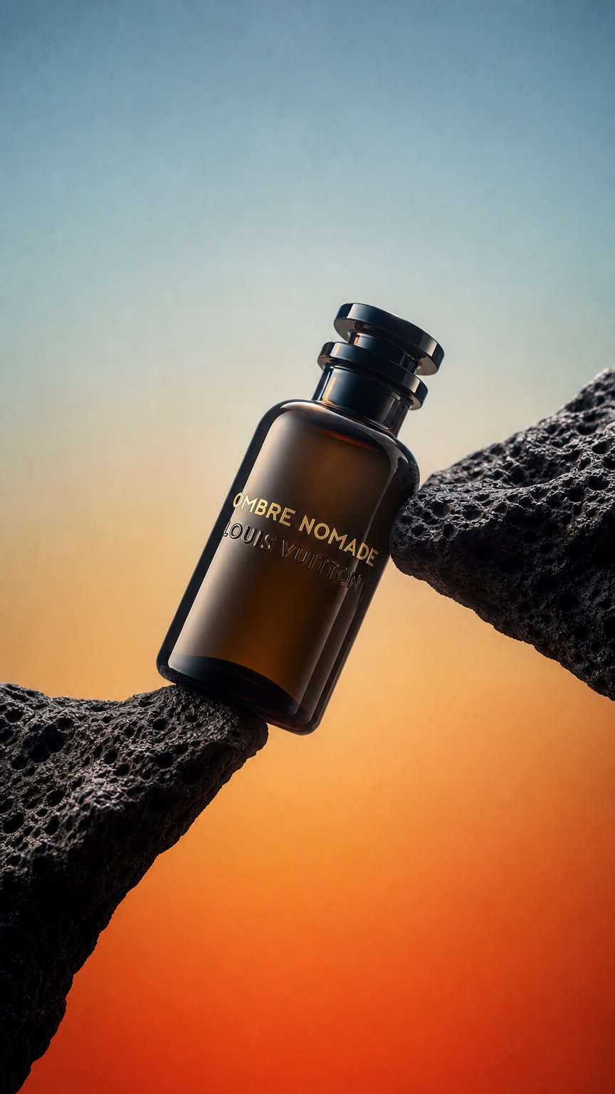 AI product shot of Ombre Nomade EDP - Retail Bottle