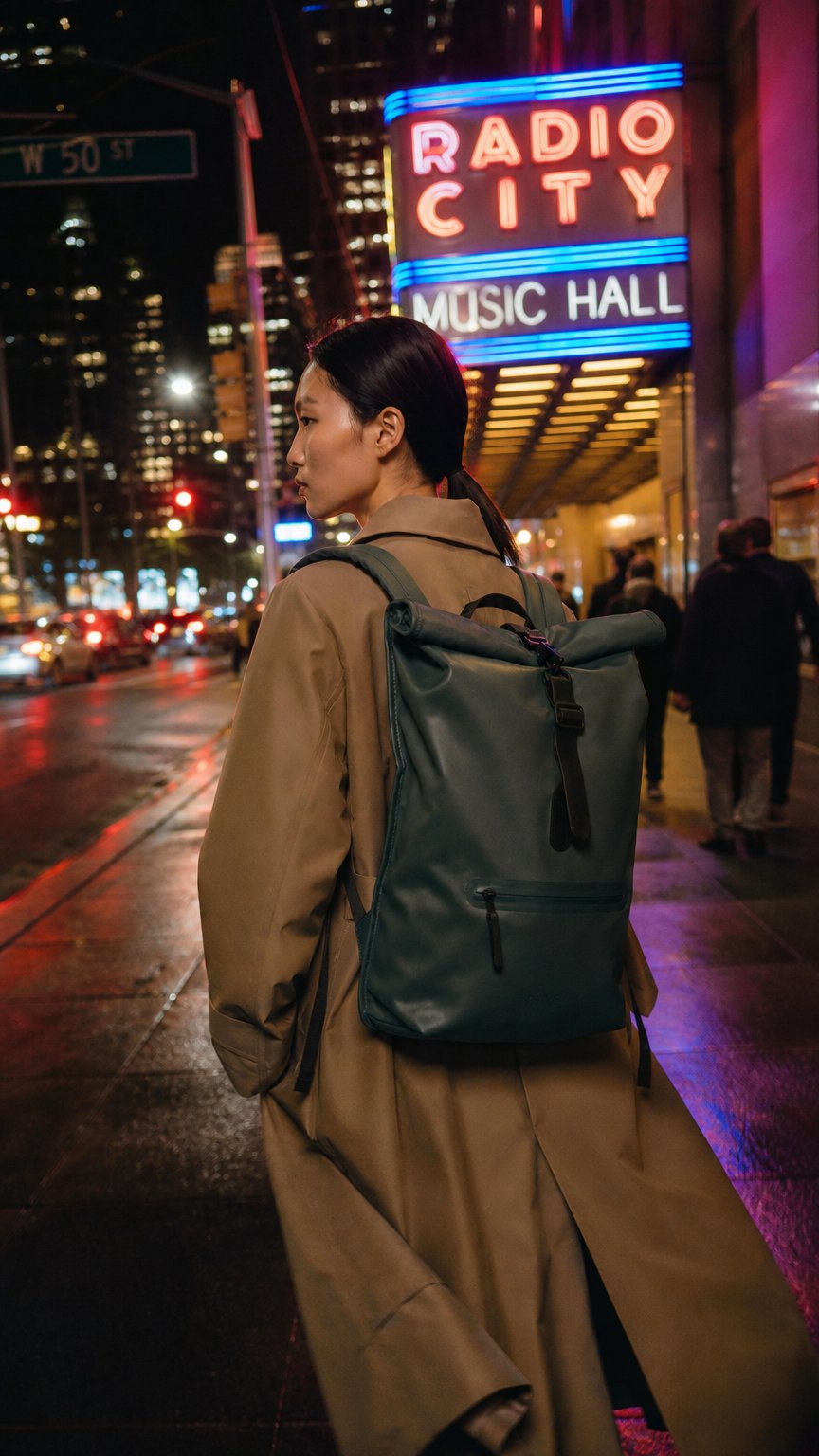 AI product shot of Rolltop Rucksack
