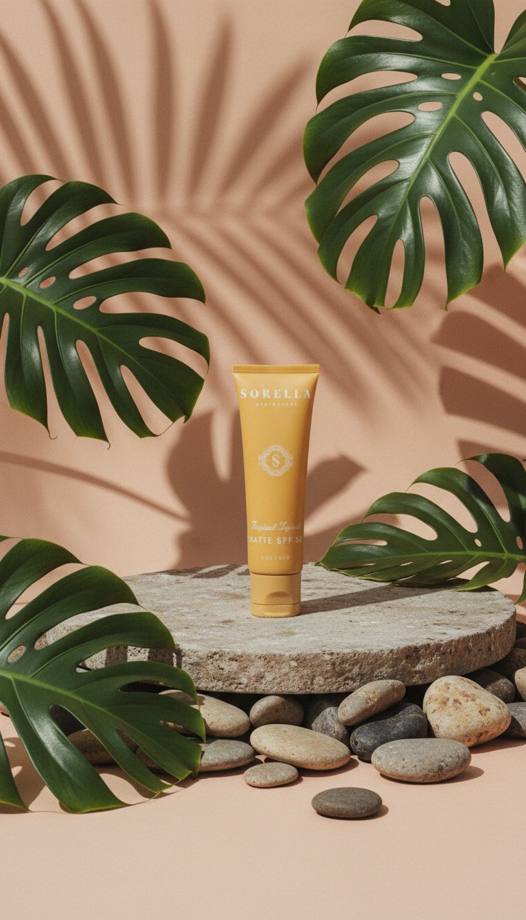 AI product shot of Tropical Topical Matte SPF 30 - 2 oz.