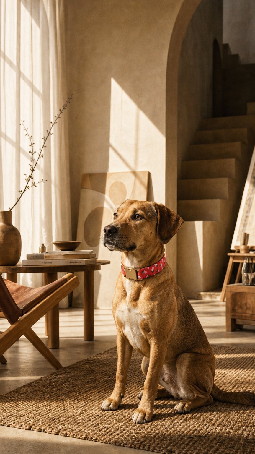 AI product shot of Berry Sweet Dog Collar