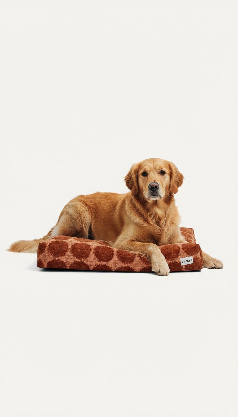 AI product shot of Dot dog bed