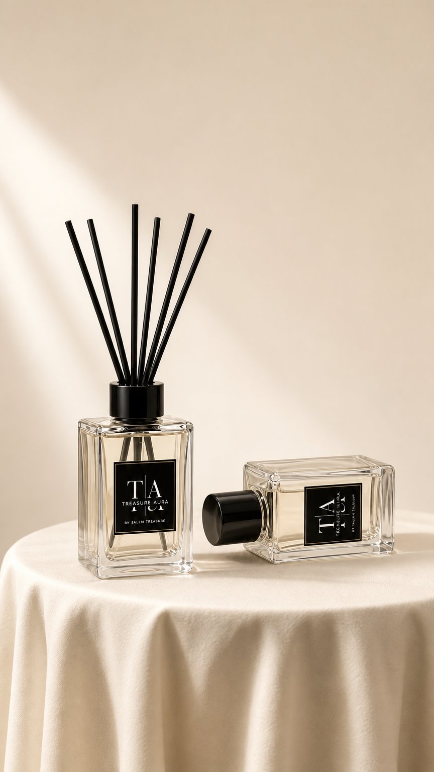 AI product shot of Treasure Aura Home Collection | Reed Diffuser (Pre-Order)