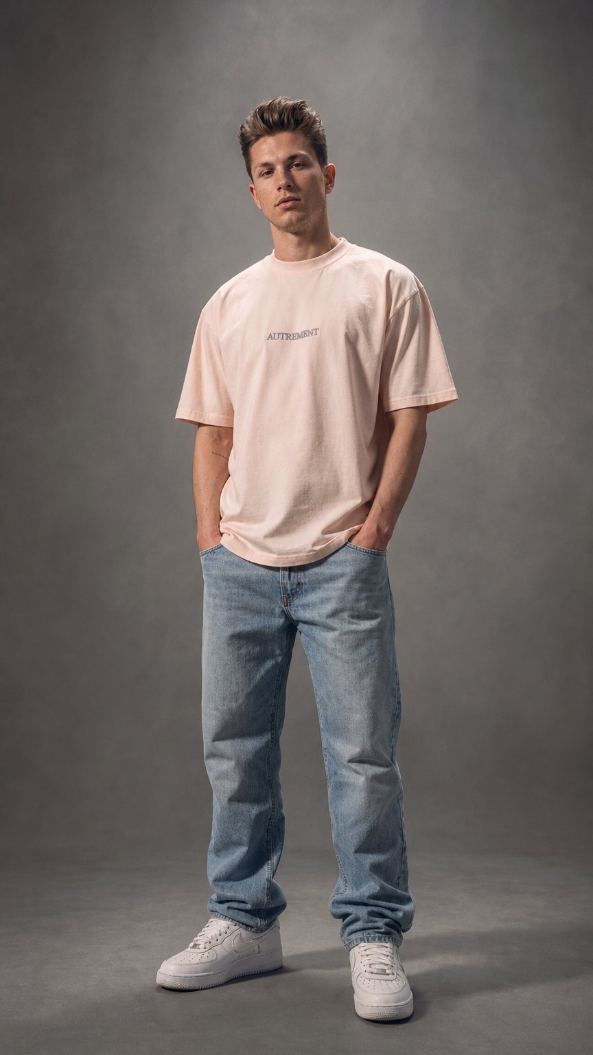 AI product shot of Icon T-Shirt Peach