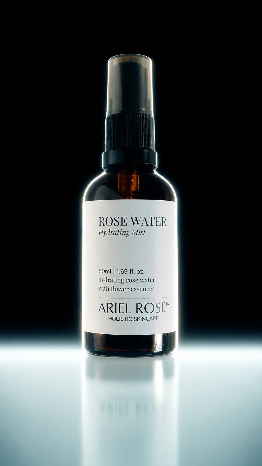 AI product shot of Rose Water Hydrating Mist