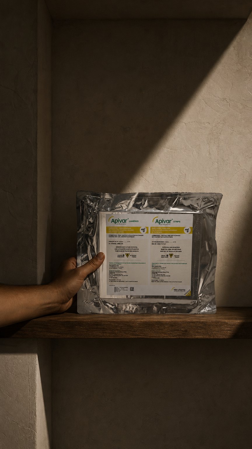 AI product shot of Apivar Varroa Strips - 60 Pack