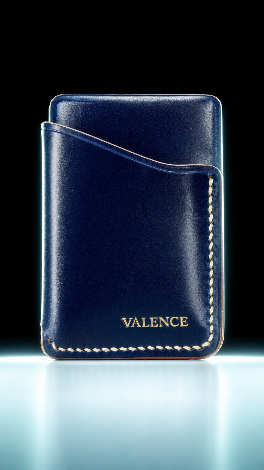 AI product shot of The Azimuth Prestige- Blue Rocado Shell Cordovan