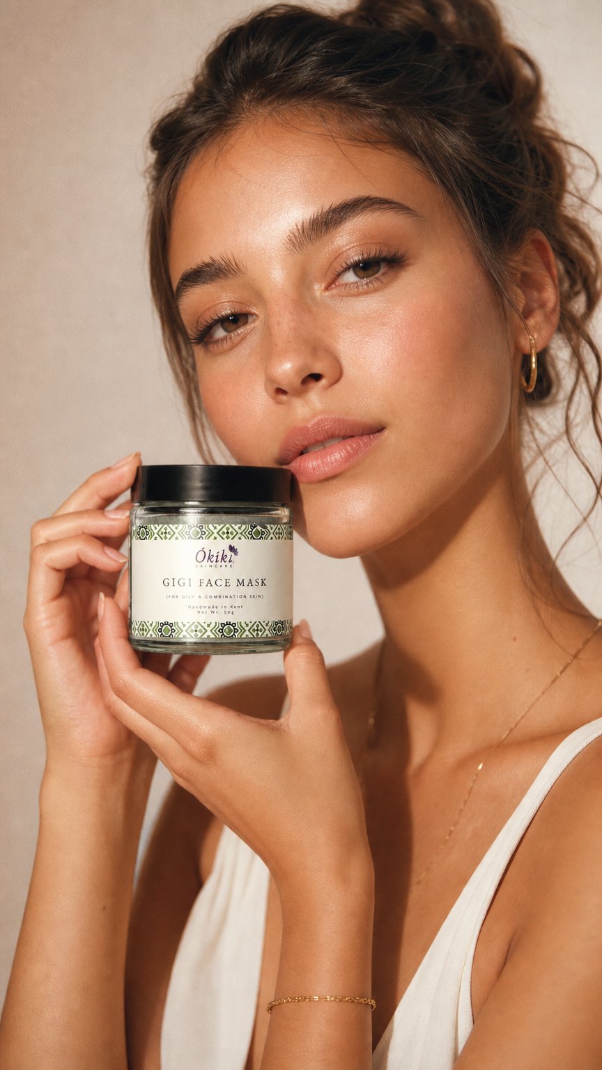 AI product shot of Gigi Face Mask Powder